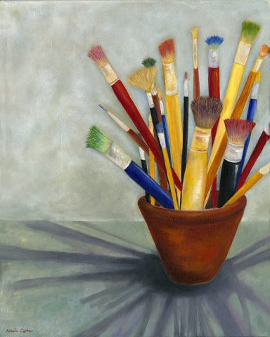 Paintbrushes - Oil on Canvas 16"x20”