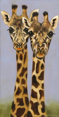 Two-gether - Oil on Canvas 10"x20"